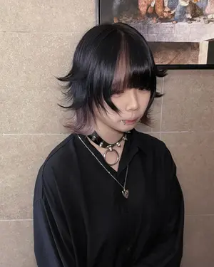 yume._kila ##派手髪 ##水色 ##日系髮型 髮型美甲作品