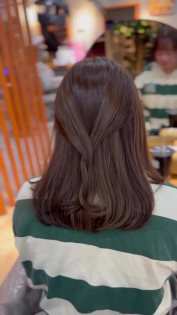 stylish_hair_design ##Hair ##Misty ##Gradient 髮型美甲作品
