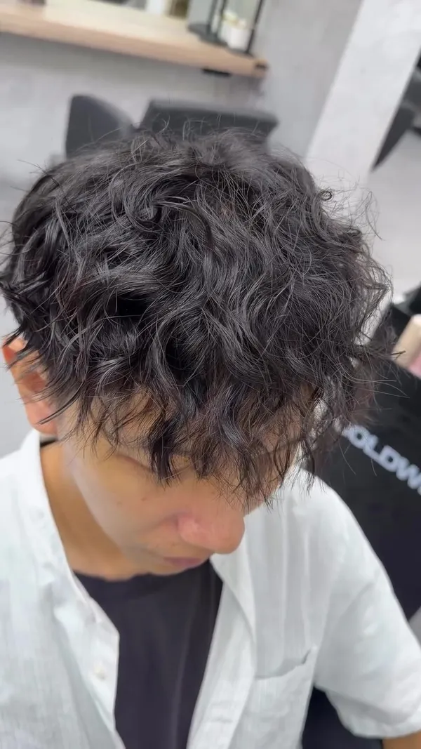 ##男仔perming ##束狀紋理燙 ##萊斯利卷 髮型美甲作品