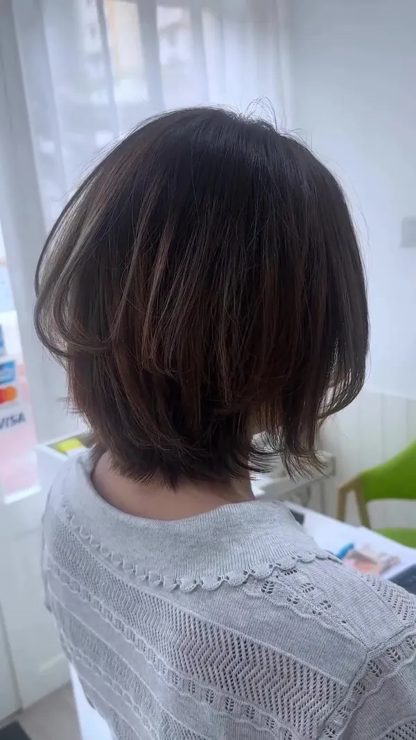 ##haircolor ##hair ##haircut 髮型美甲作品