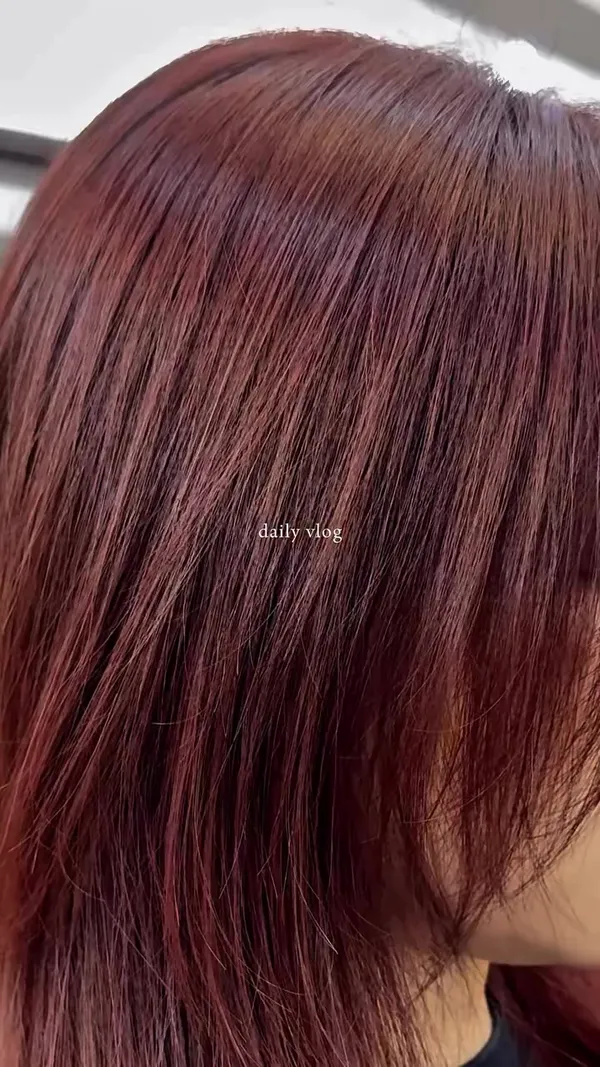 ##hair ##紅棕色 ##Yuen 髮型美甲作品