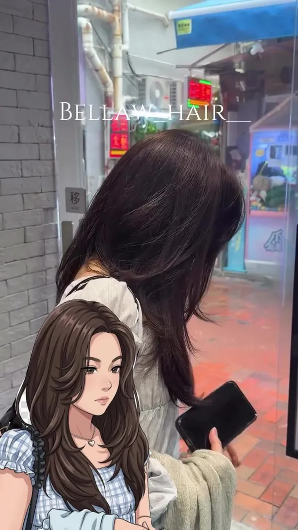 ##女hairstyle師 ##顯白髮色 ##韓系hairstyle 髮型美甲作品