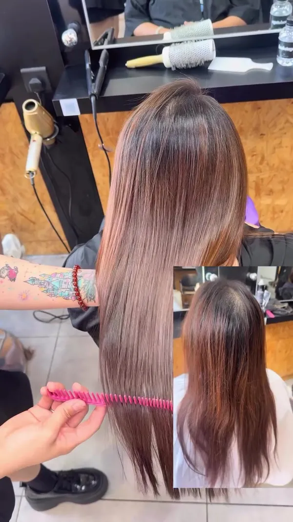 mikihair_ ##TuenMunFemaleHairstylist ##FemaleHairstylist ##TuenMunHairSalon hair & nail work