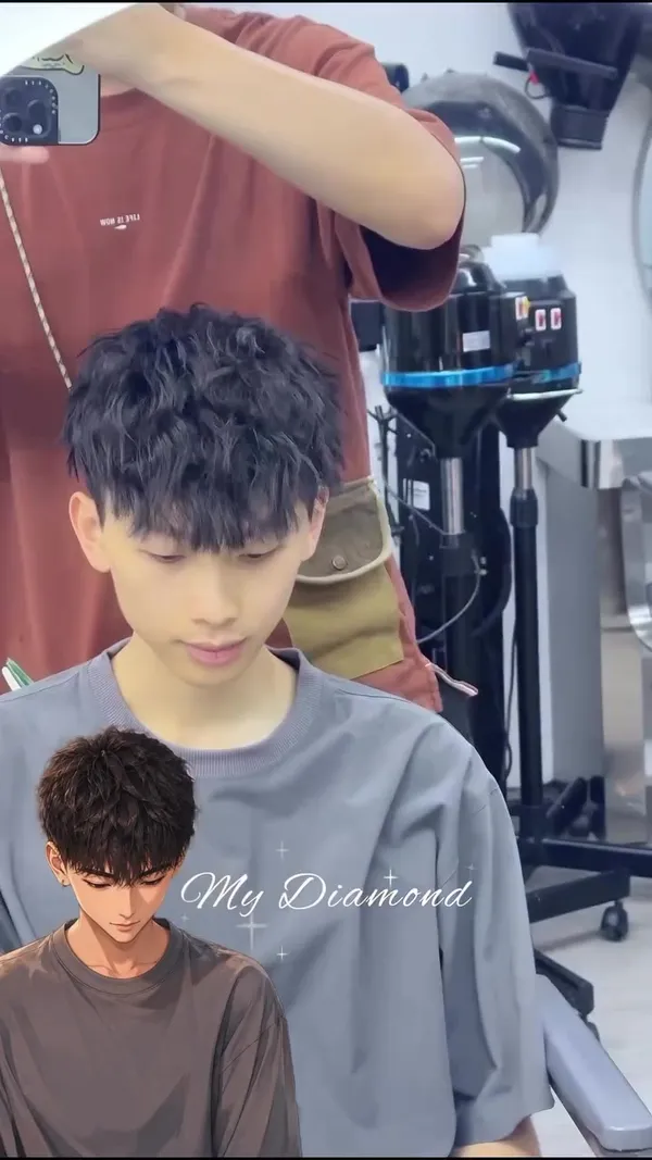 ##StrandTexturePerm ##MensPerm ##LokFuHairstylist 髮型美甲作品