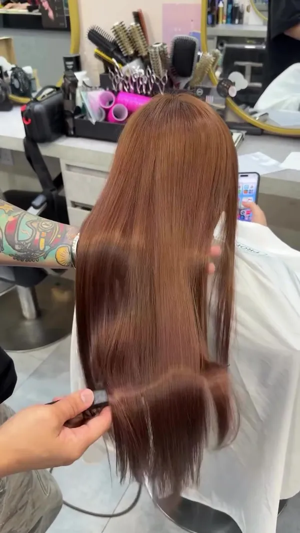 ##HairColoring ##ShiseidoHairColor ##CreamColor 髮型美甲作品