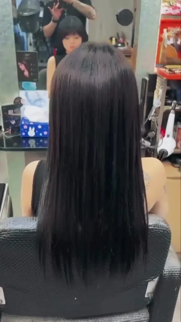 ##Tuen ##羽毛hair ##長髮少女術 髮型美甲作品