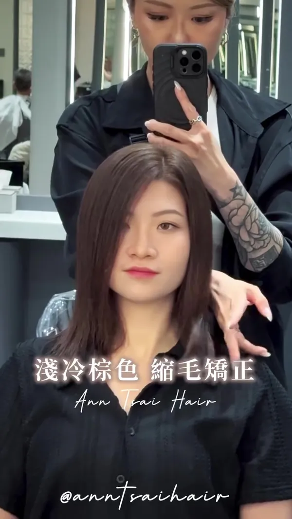 ##anntsaihair ##hairstyle ##Tsim 髮型美甲作品