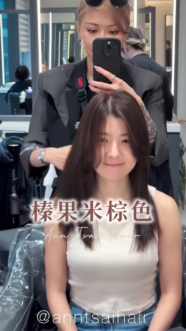 ##anntsaihair ##質感透明髮色 ##尖沙咀髮型師 髮型美甲作品