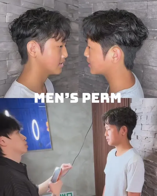 ##MensPerm ##TexturedCut ##TsimShaTsuiSalon 髮型美甲作品