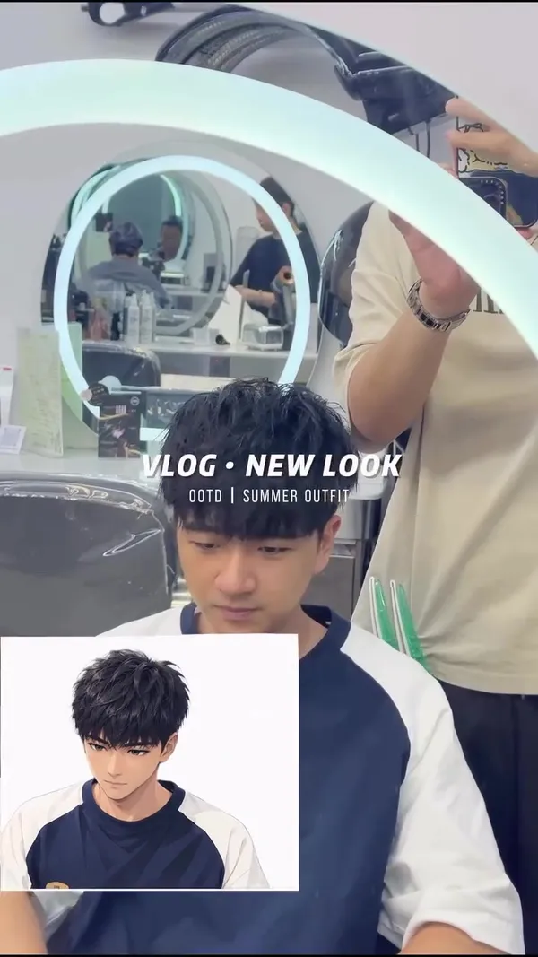##MensSteelClipPerm ##HongKongMensHairstyles ##MensTexturePerm 髮型美甲作品