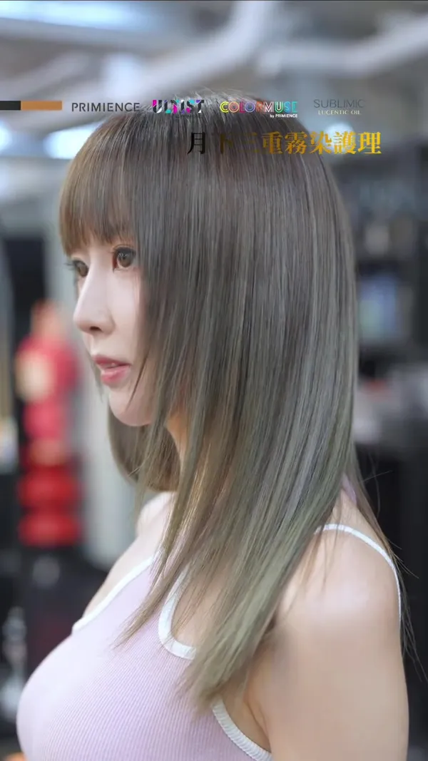 ##月下三重霧染 ##月下美人hair ##MOONTRIOCOLOR 髮型美甲作品