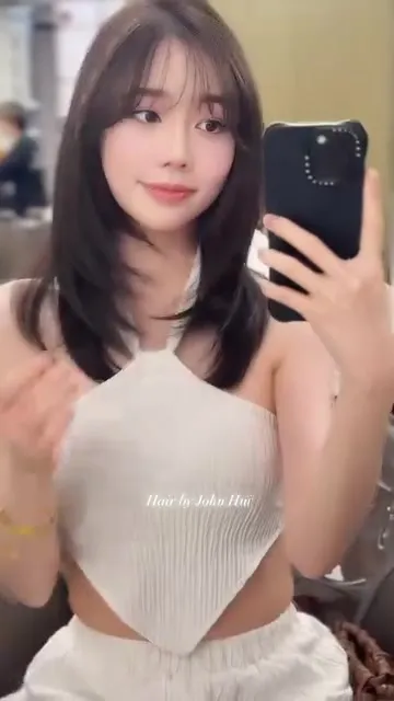 ##韓式層次 ##韓式剪裁 ##層次剪 髮型美甲作品