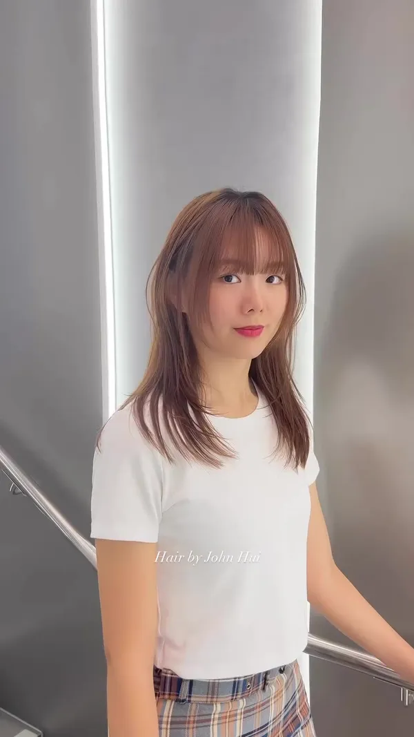 ##Texture ##Cut ##Straight 髮型美甲作品