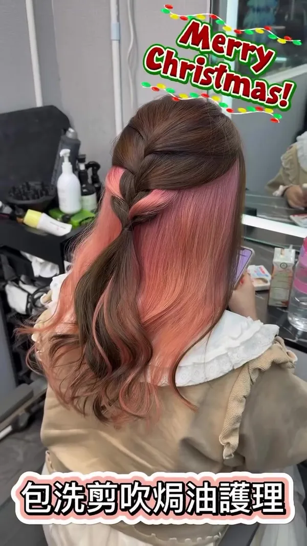 hairi_ruby ##babylights ##hairdye ##earringdye 髮型美甲作品