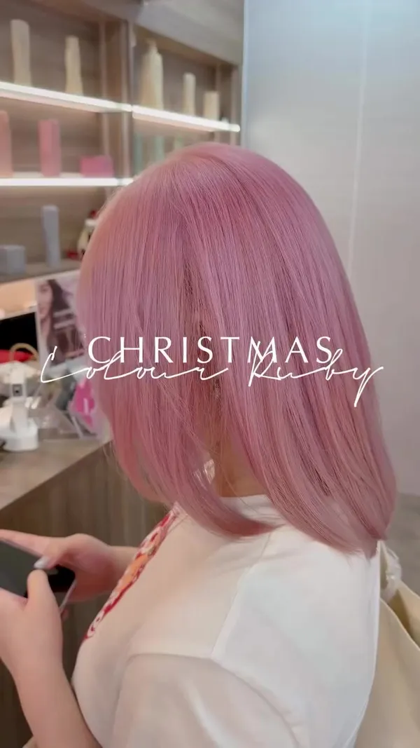 hairi_ruby ##babylights ##hairdye ##earringdye 髮型美甲作品