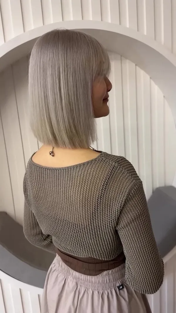 ##GrayHair ##BleachingAndDyeing ##HairColorTransformation 髮型美甲作品