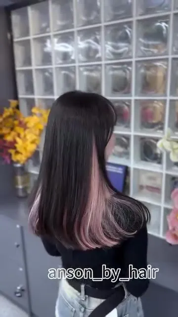 anson_by_hair_lehuit8 ##UnderlayerDye ##SakuraPink ##BrighteningHairColor 髮型美甲作品