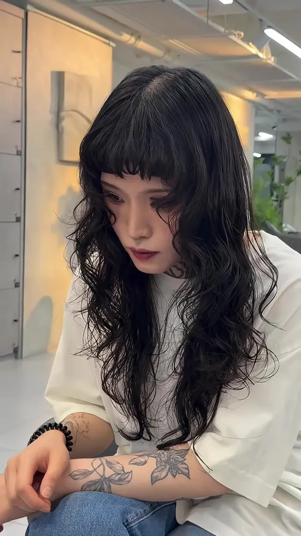 here__attitude ##HongKongHairstylist ##JapaneseHairstyle ##LayeredPerm hair & nail work