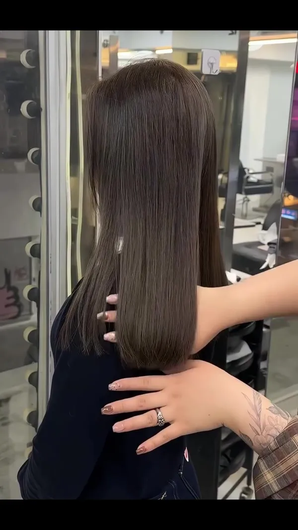 yellowhair._.v ##NoBleachHairColor ##HairBleaching ##Highlight hair & nail work