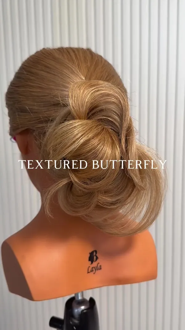 ##butterflywave ##hairbutterfly 髮型美甲作品