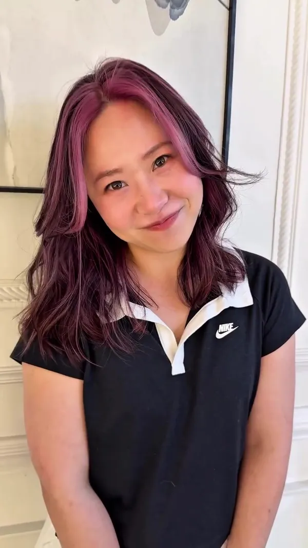 ##FemaleHairstylist ##PeggyCustomColor ##YuenLongHairSalon 髮型美甲作品