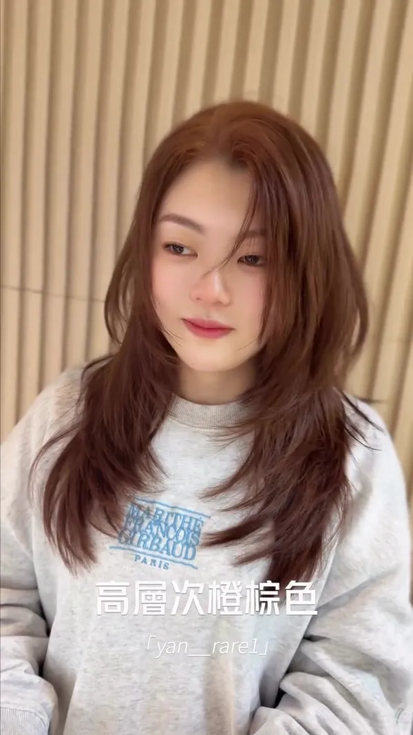##TsuenWanHairDye ##ZhaoLusiStyle ##MistyOrangeBrown 髮型美甲作品