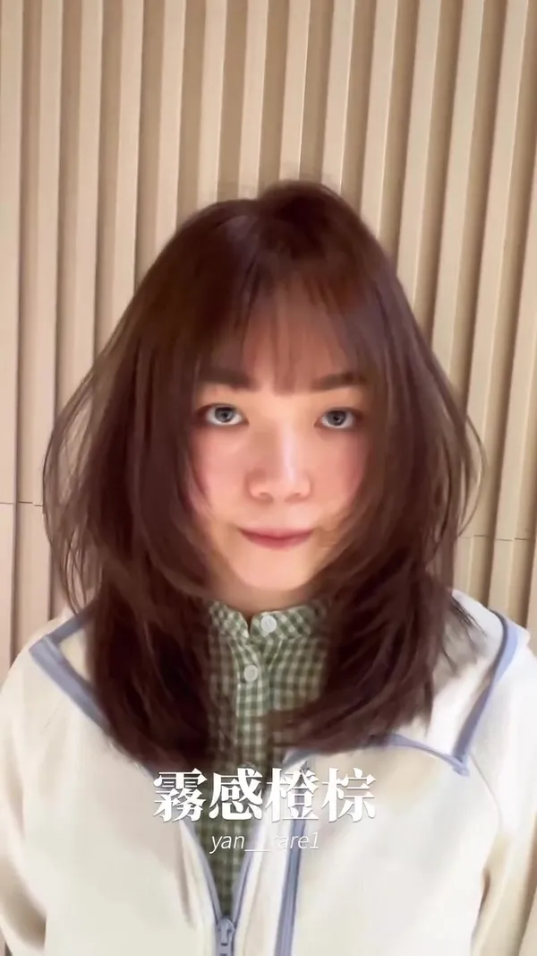 ##TsuenWanHairDye ##ZhaoLusiSameColor ##MistyOrangeBrown 髮型美甲作品