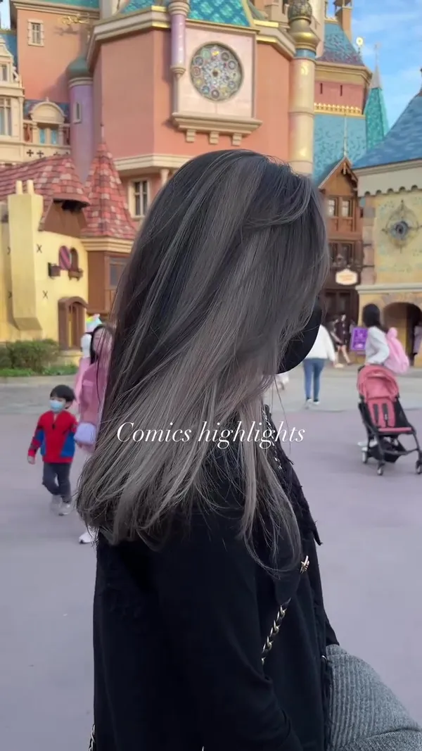 ##ThisIsMyOriginalHairstyle ##YouveNeverTriedThisBefore ##SpeciallyMixedGrayForAsianGirls 髮型美甲作品