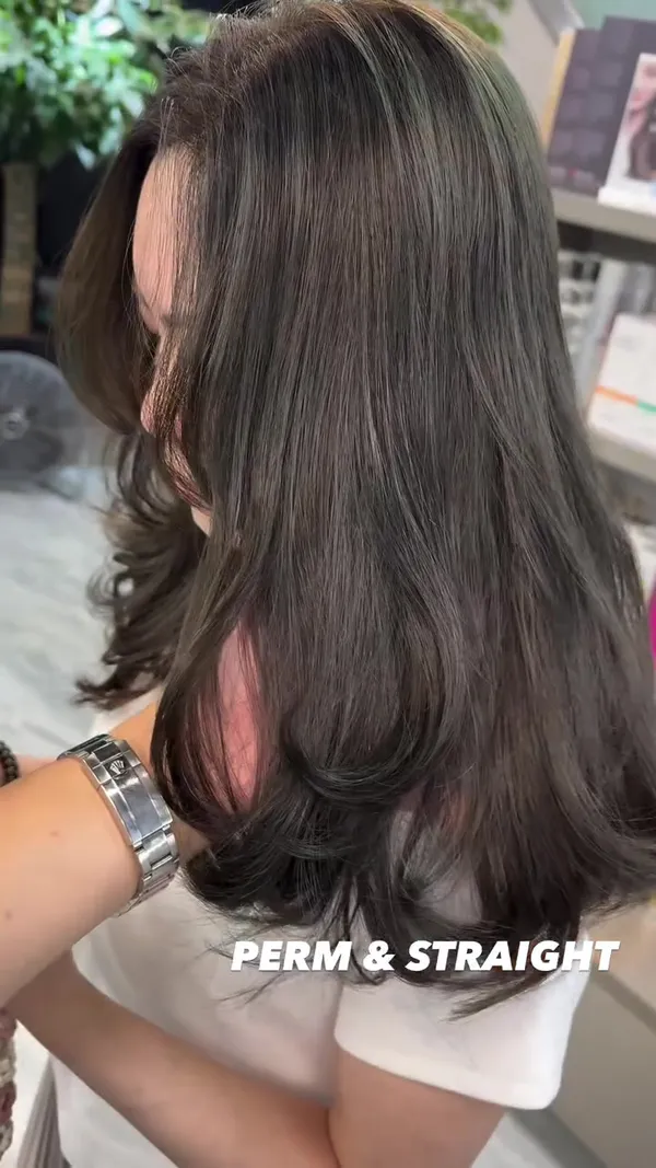 hill.w_hairpyua ##StraighteningTreatment ##NoBleachHairColor hair & nail work