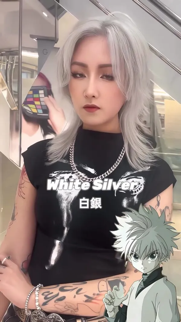 ##haircolor ##hkhairsalon ##bleach 髮型美甲作品