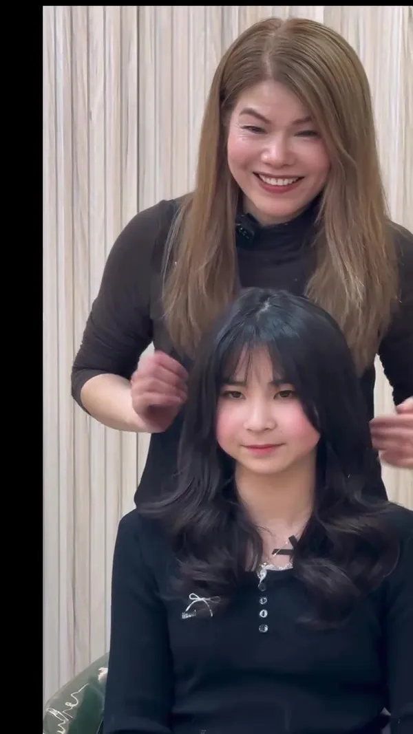 ##anitaKoreanWavePerm ##ShaTinFemaleHairstylistAnita ##KoreanStylePerm 髮型美甲作品