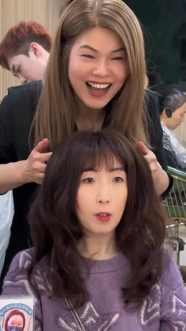 ##anita韓系波紋卷 ##沙田女髮型師anita ##韓式電髮 髮型美甲作品