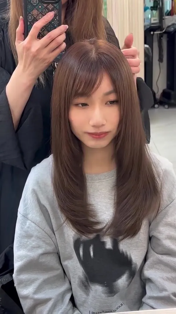 ##anita韓系波紋卷 ##沙田女髮型師anita ##韓式電髮 髮型美甲作品