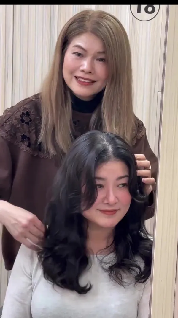##anita韓系波紋卷 ##沙田女髮型師anita ##電髮 髮型美甲作品