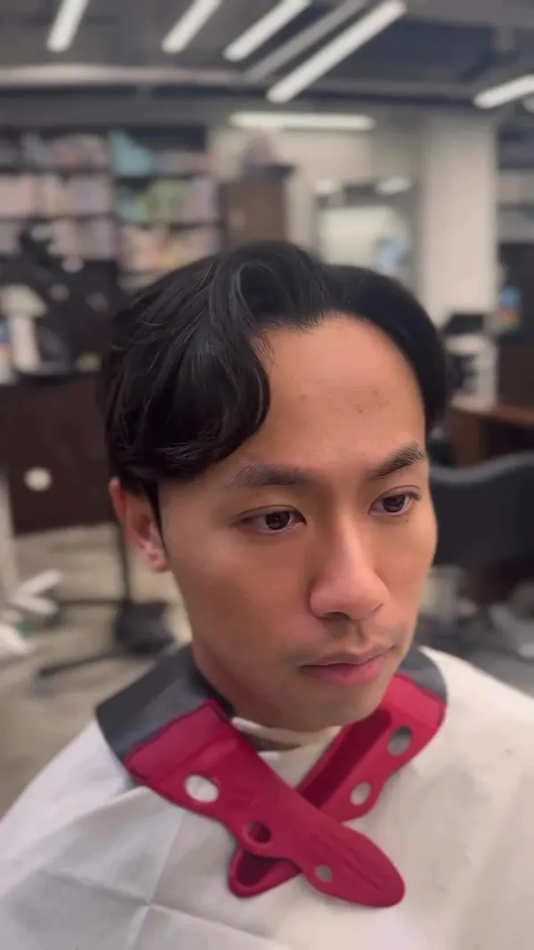 ##BuffStylist ##Flattening ##MenDownPerm 髮型美甲作品