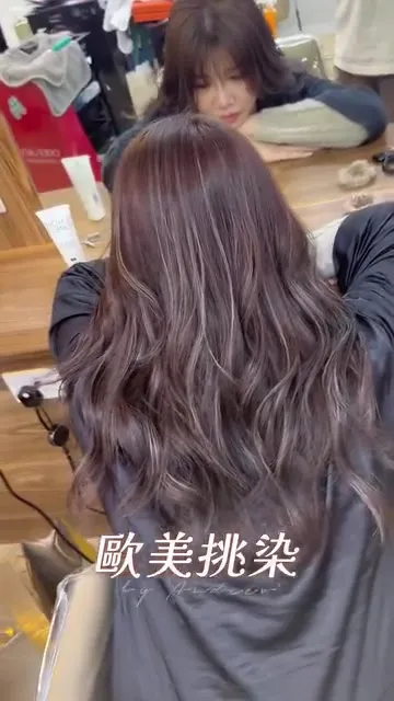 ##andrew_color ##hkig ##hair 髮型美甲作品