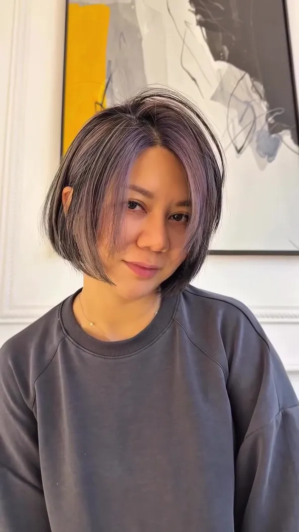 ##FemaleHairstylist ##PeggySpecialDye ##YuenLongHairSalon 髮型美甲作品