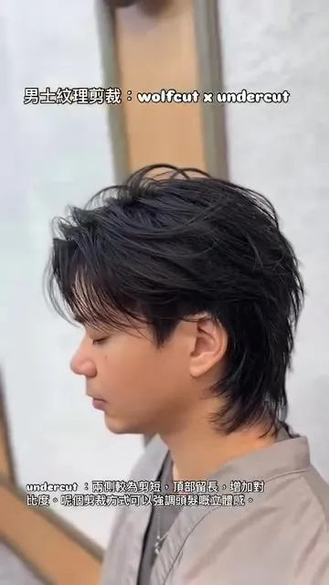 ##Wolfcut ##Undercut ##HairstylistDaily 髮型美甲作品