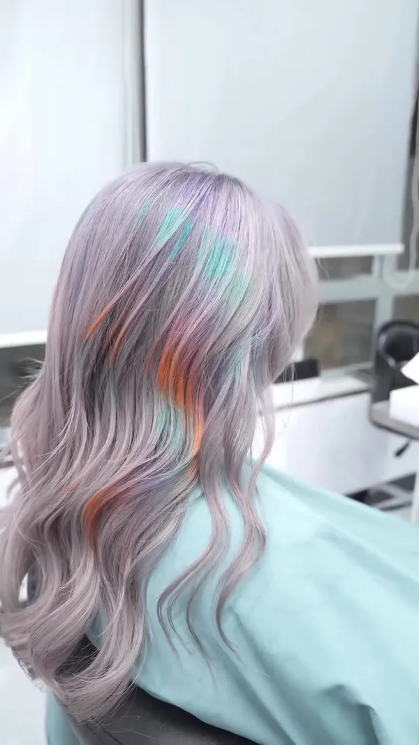 ##Unicorn ##MongKokHairSalon ##HairBleaching 髮型美甲作品