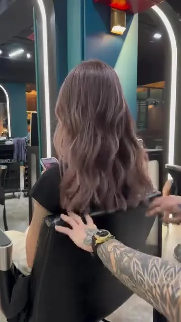 ##balayage ##gradient 髮型美甲作品