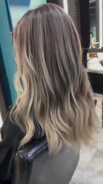 ##balayage ##gradient 髮型美甲作品