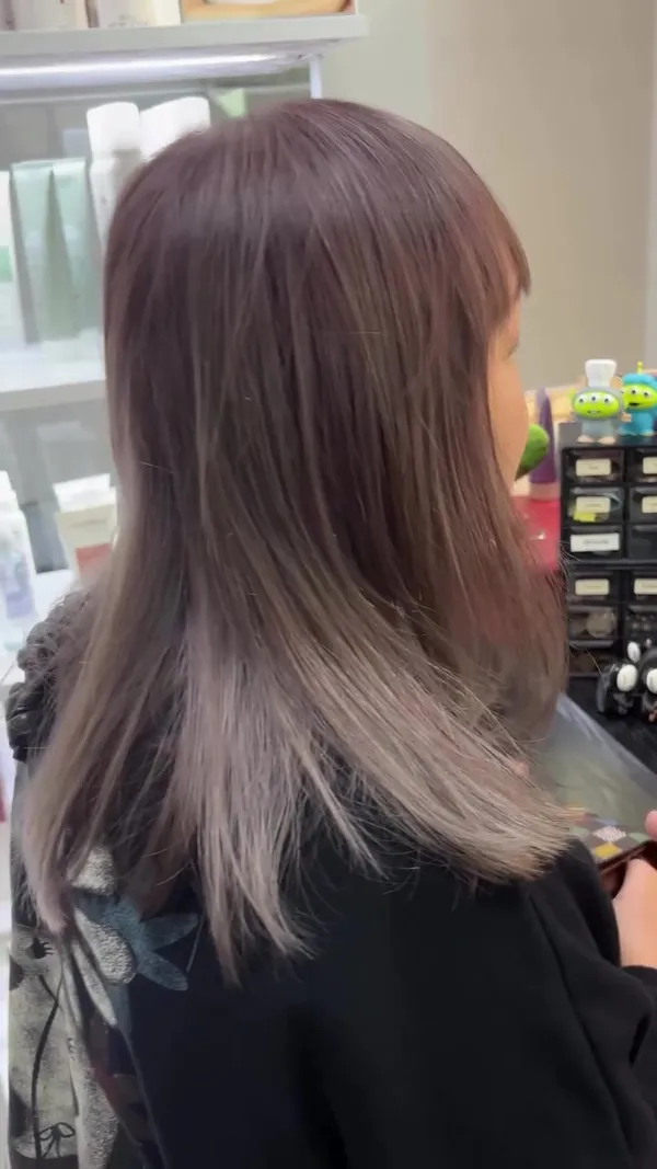 ##WhiteHairConcerns ##Highlight 髮型美甲作品