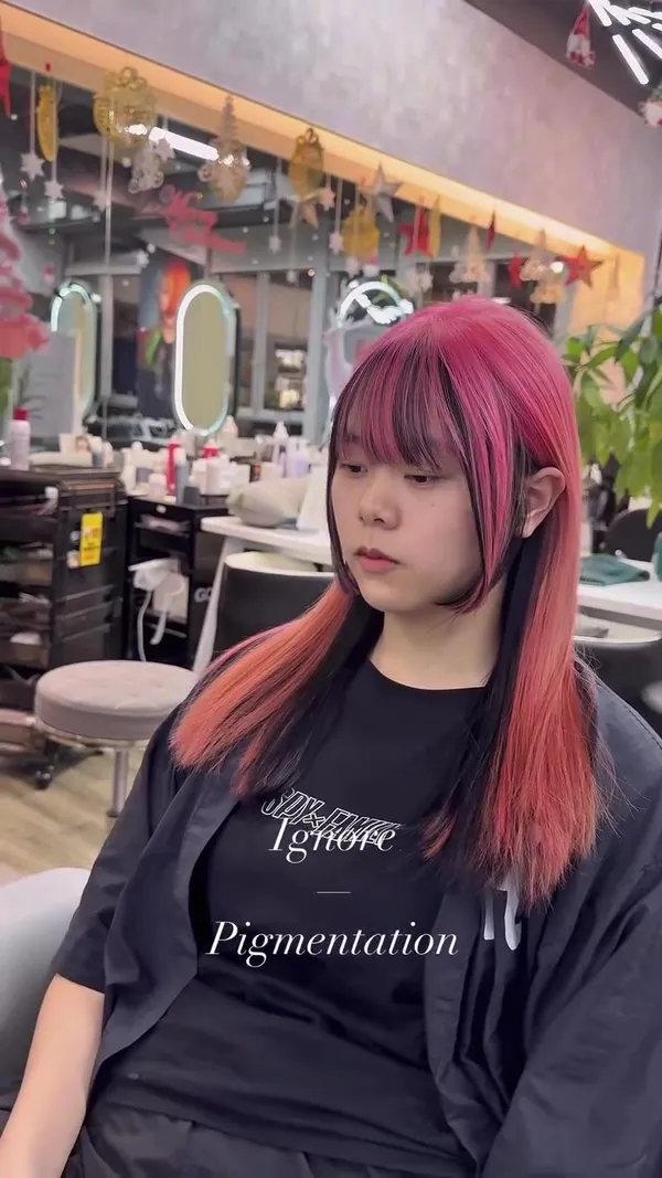 ##hairtheorem ##rayshumhair ##bleachanddye 髮型美甲作品