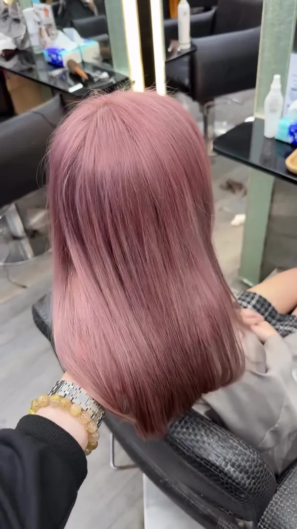 ##MilkTeaPinkBrown ##MustReadForHairDye ##MilkTeaPinkBrown 髮型美甲作品
