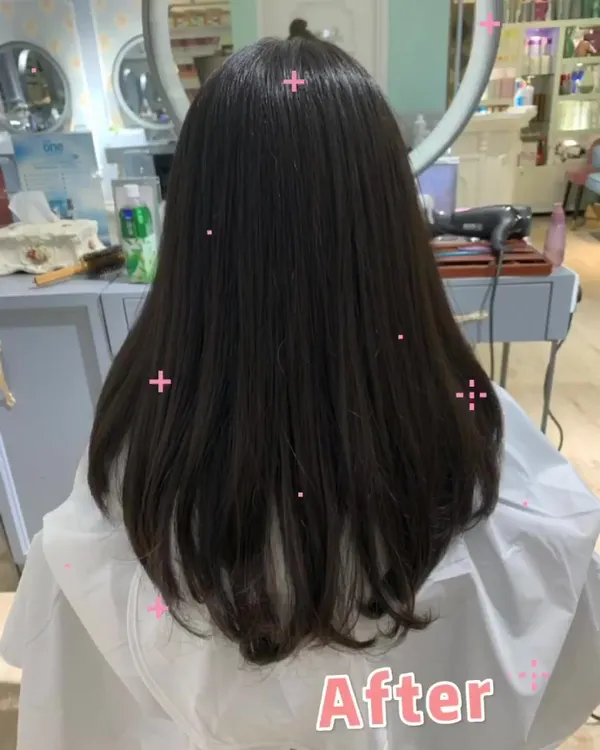 ##上直下曲 ##女孩 ##女孩風格 髮型美甲作品