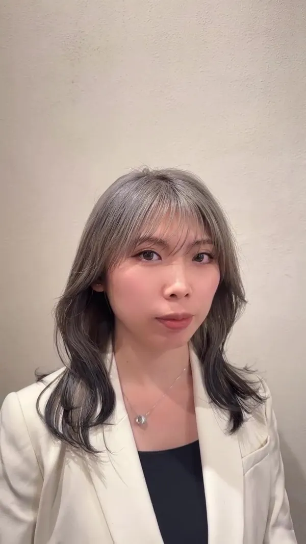 ##KwunTongHairstylist ##KwunTongHairSalon ##GreyHair 髮型美甲作品