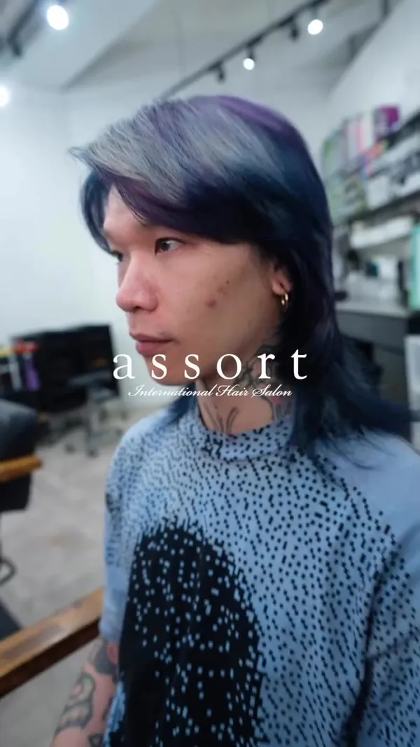 ##hairtransformation ##hairconsultation ##bluehair 髮型美甲作品