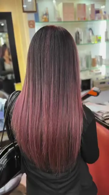 ##tangoto ##ombre ##pink 髮型美甲作品