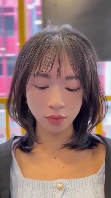 ##jovima_loft ##Korean ##fringe 髮型美甲作品