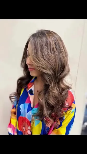 ##colour ##color ##hair 髮型美甲作品